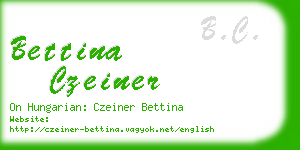 bettina czeiner business card